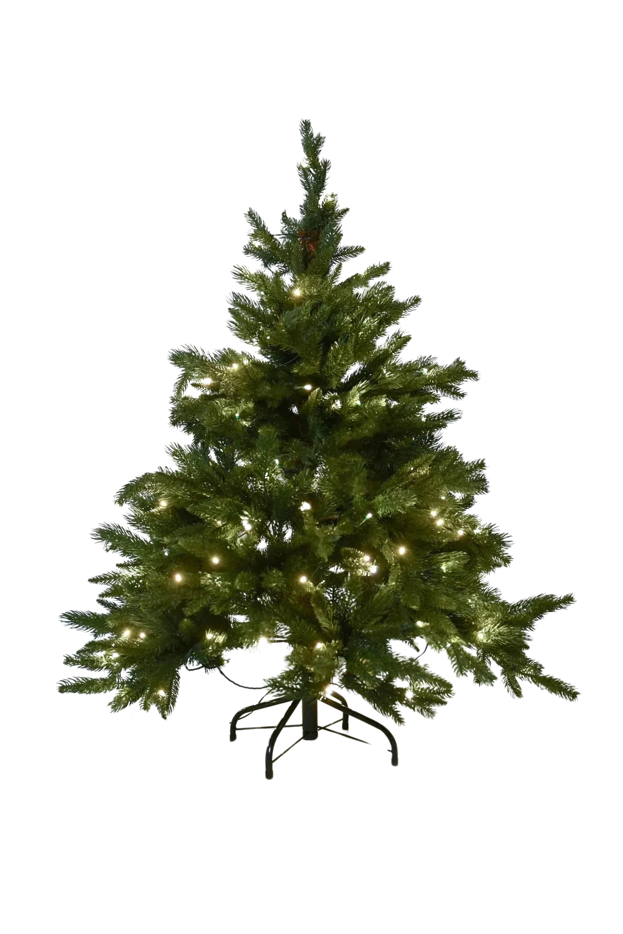 Künstlicher Weihnachtsbaum - David | 120 cm, mit LED-Leuchten