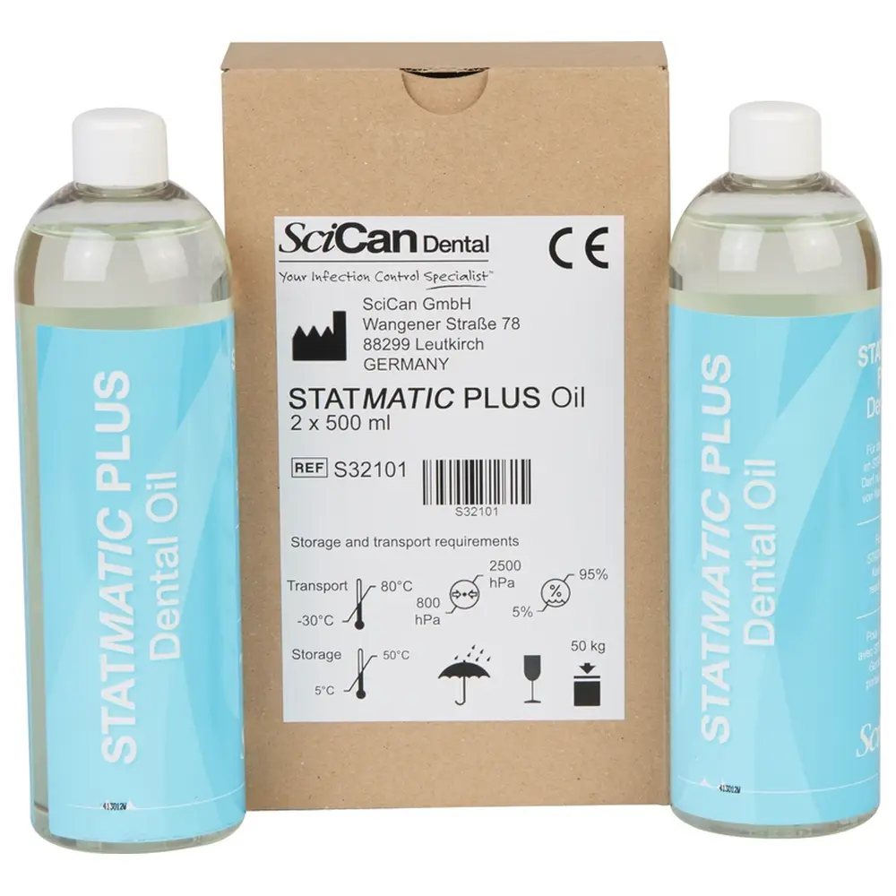 SciCan STATMATIC PLUS Dental Oil - Packung 2 x 500 ml Dose